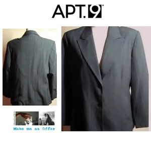 Apt 9 New Gray Plaid Blazer Size 16